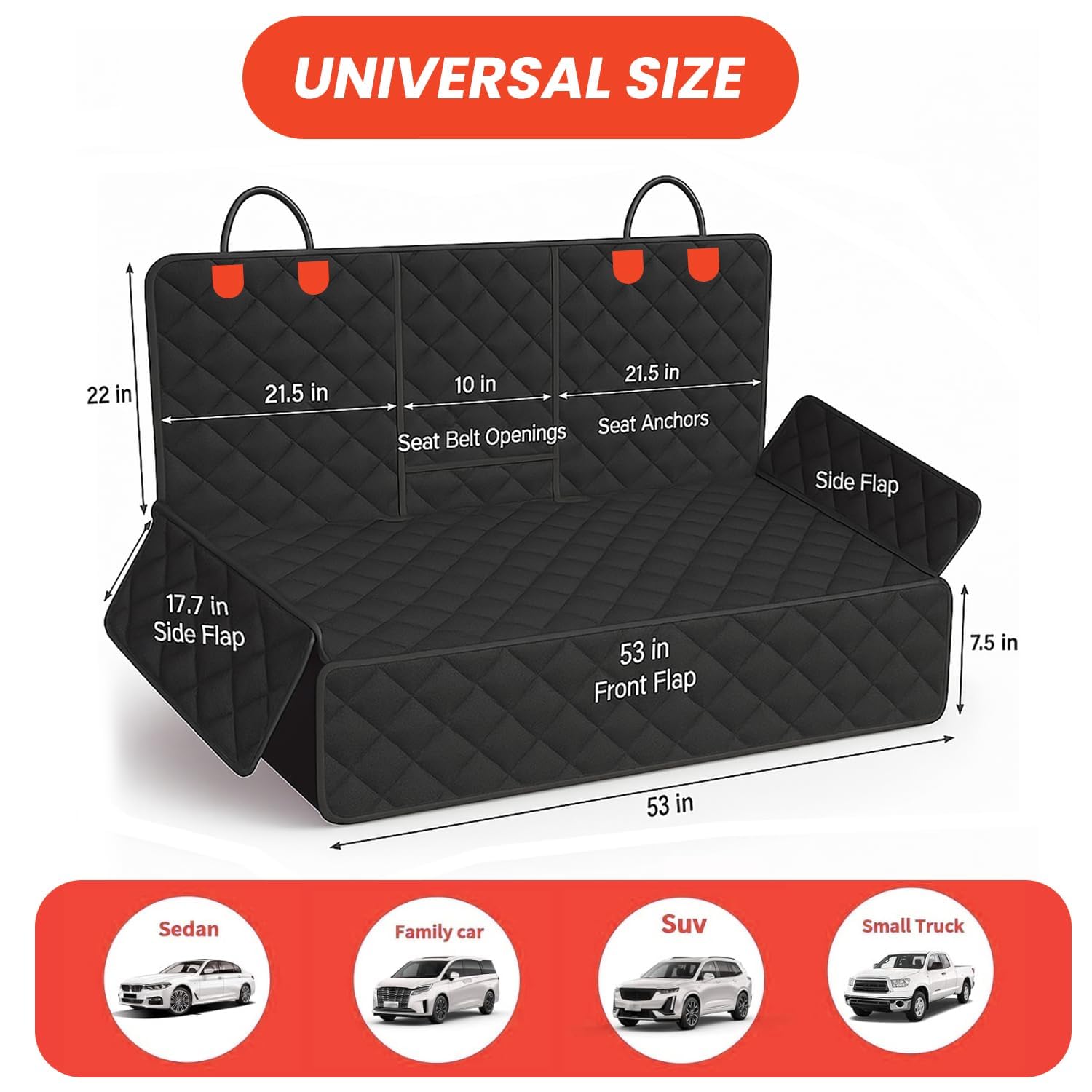 AWANTIC scratchproof 600D Oxford fabric protects interior from scratches