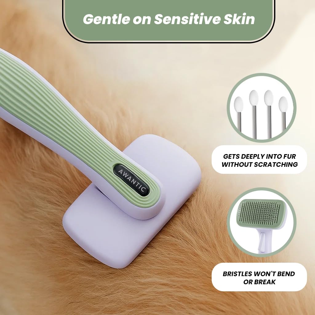AWANTIC self-cleaning mechanism makes fur removal quick and easy.