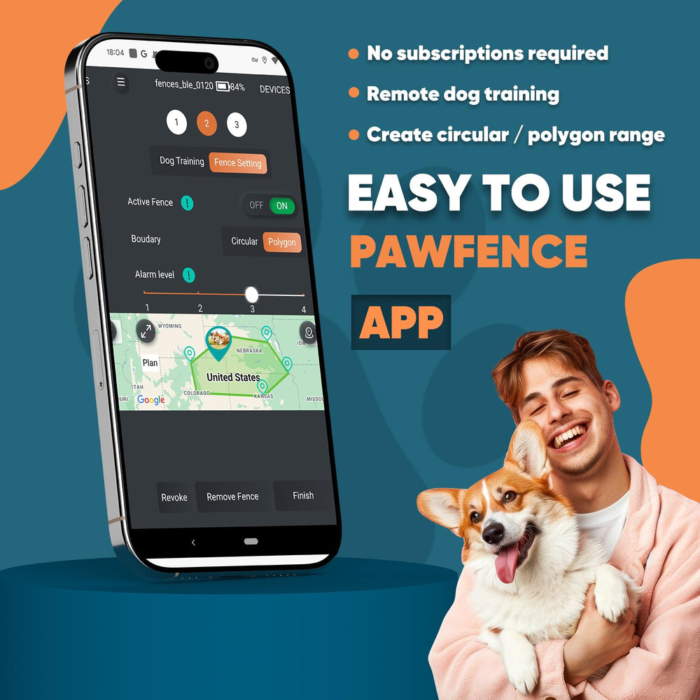 Aweec GPS fence dog walking demonstrates safe outdoor exploration.