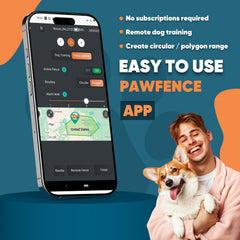 Aweec GPS fence dog walking demonstrates safe outdoor exploration.