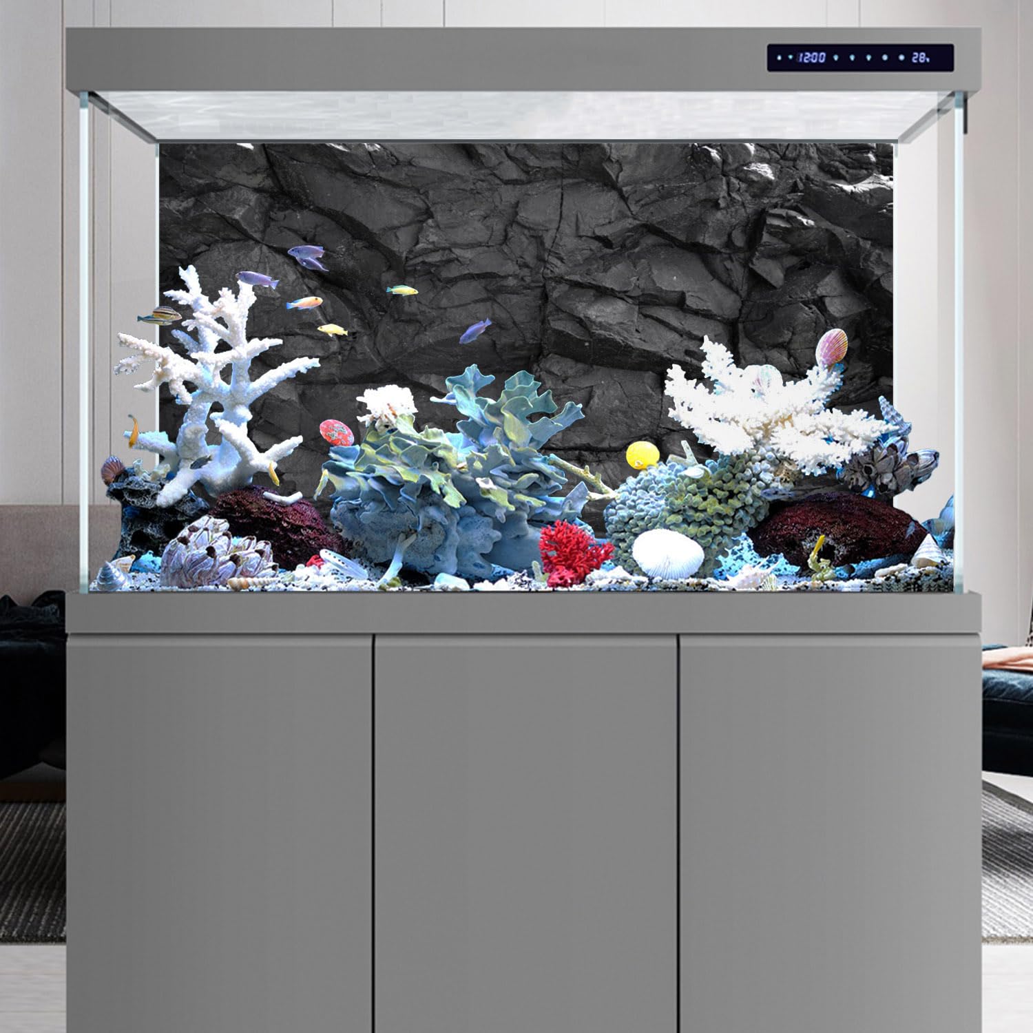 AWERT stone background fits wide tanks and terrariums, expanding decoration options