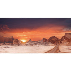 AWERT sun-desert terrarium background with orange dunes adds depth and vibrancy to your habitat.