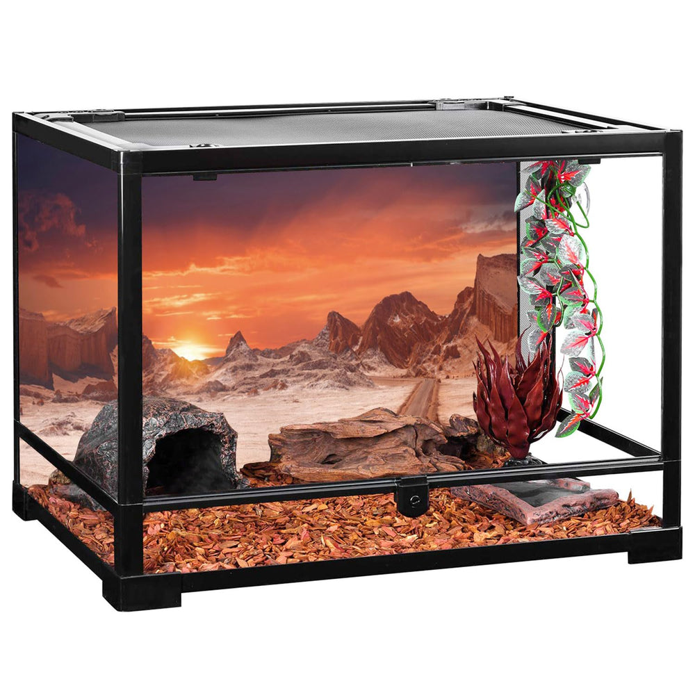 AWERT terrarium background includes 8 EVA tapes for quick secure installation.