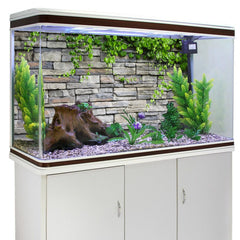 AWERT Vinyl spring leaves terrarium background adds lush realism and calm ambience.
