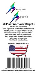 Awesome Aquatic Plant Weights provide stable plant placement in ponds and aquariums.