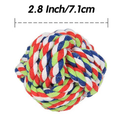 Awgusu Dog Rope Ball 2Pack diameter-2point8in fits small to medium dogs.