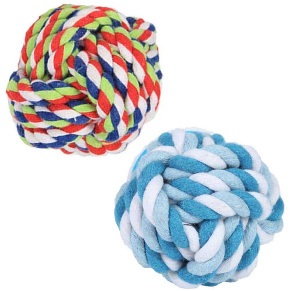 Awgusu Dog Rope Ball 2Pack packaging showcases durable chew toys ready for daily play.
