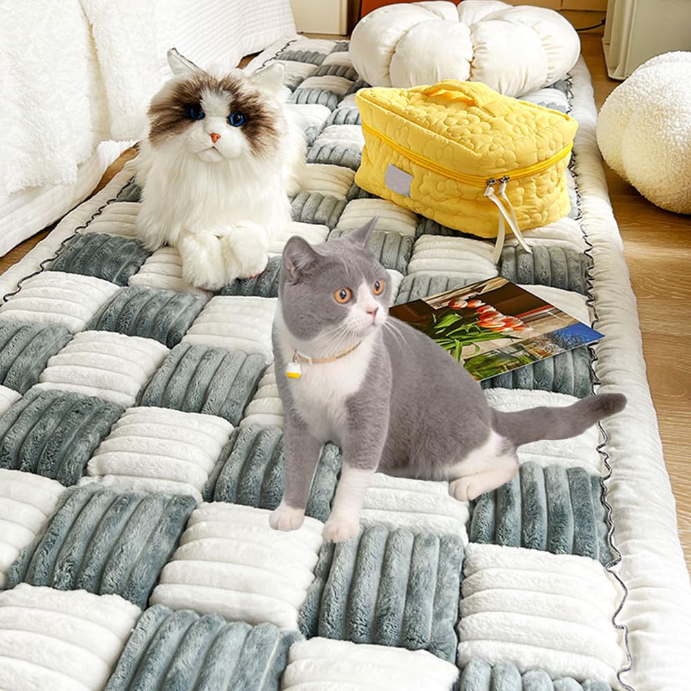 Awjcsv couch cover non-slip bottom keeps furniture steady during play