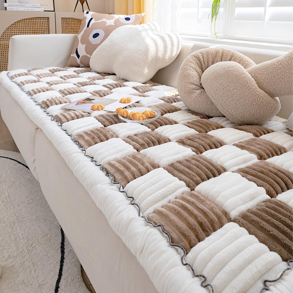Awjcsv plaid plush texture emphasizing durable protection.