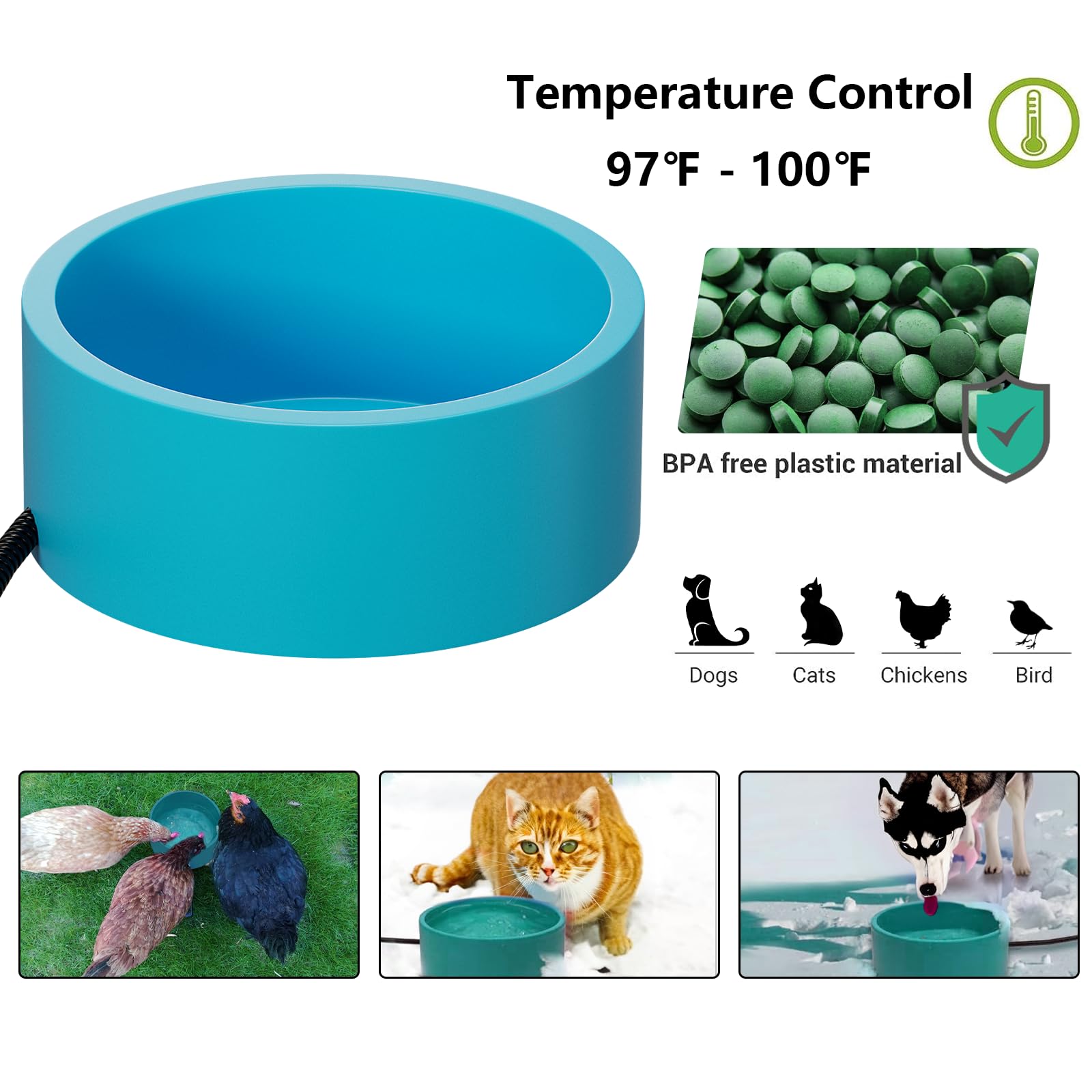 AWLYLNLL 30w-heater-energy-saving design reduces electricity use overnight.