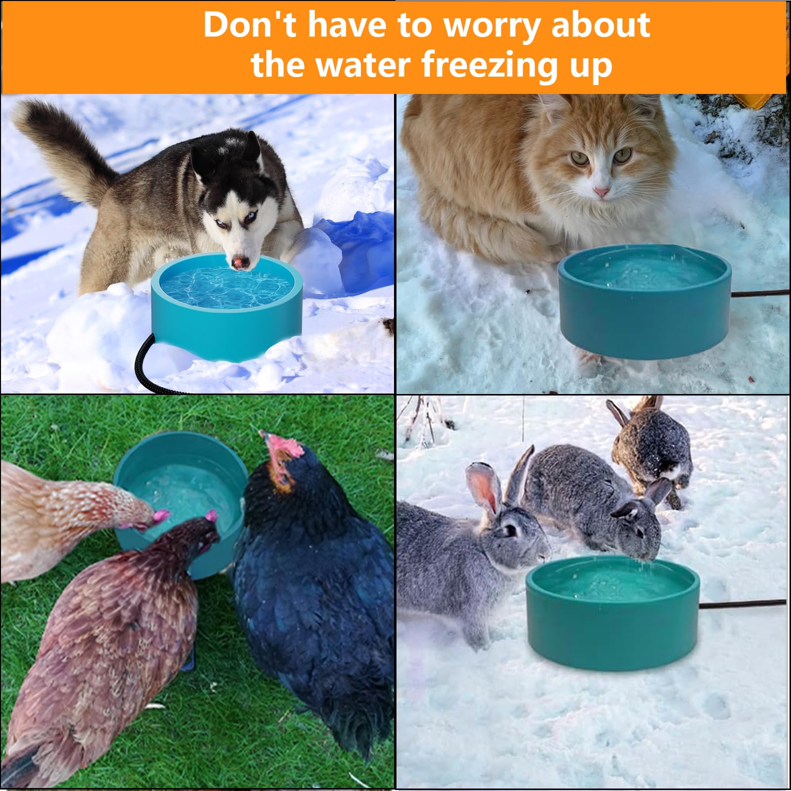 AWLYLNLL easy-clean-outdoor-pet-bowl simplifies maintenance after use.