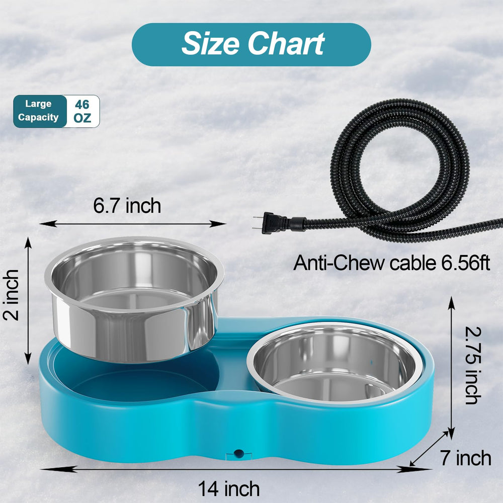 AWLYLNLL outdoor winter use bowl supports year-round pet hydration.
