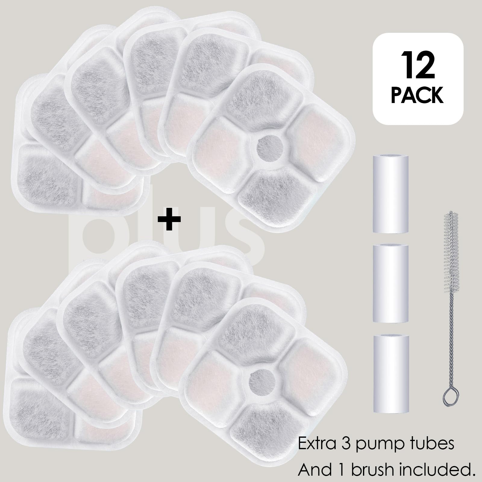 AWoHH replacement filter trio with 3 pump tubes for Catit PIXI setup