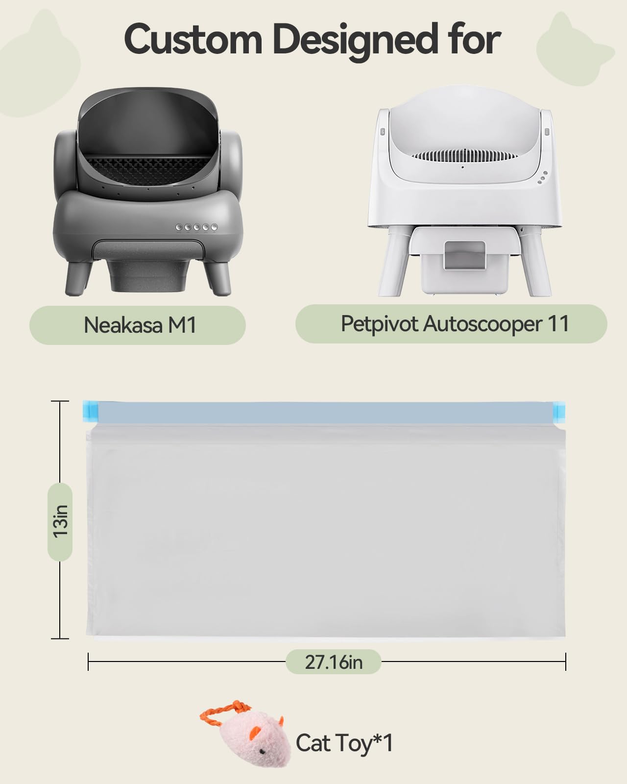 AWoHH extra-large capacity bag handles large waste volumes.
