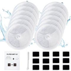 AWoHH Filter Unit 3.0 pack for E versweet fountain keeps water fresh for pets.
