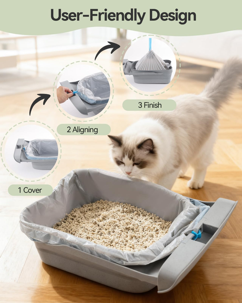 AWoHH unscented bags keep litter area fresh without fragrances.