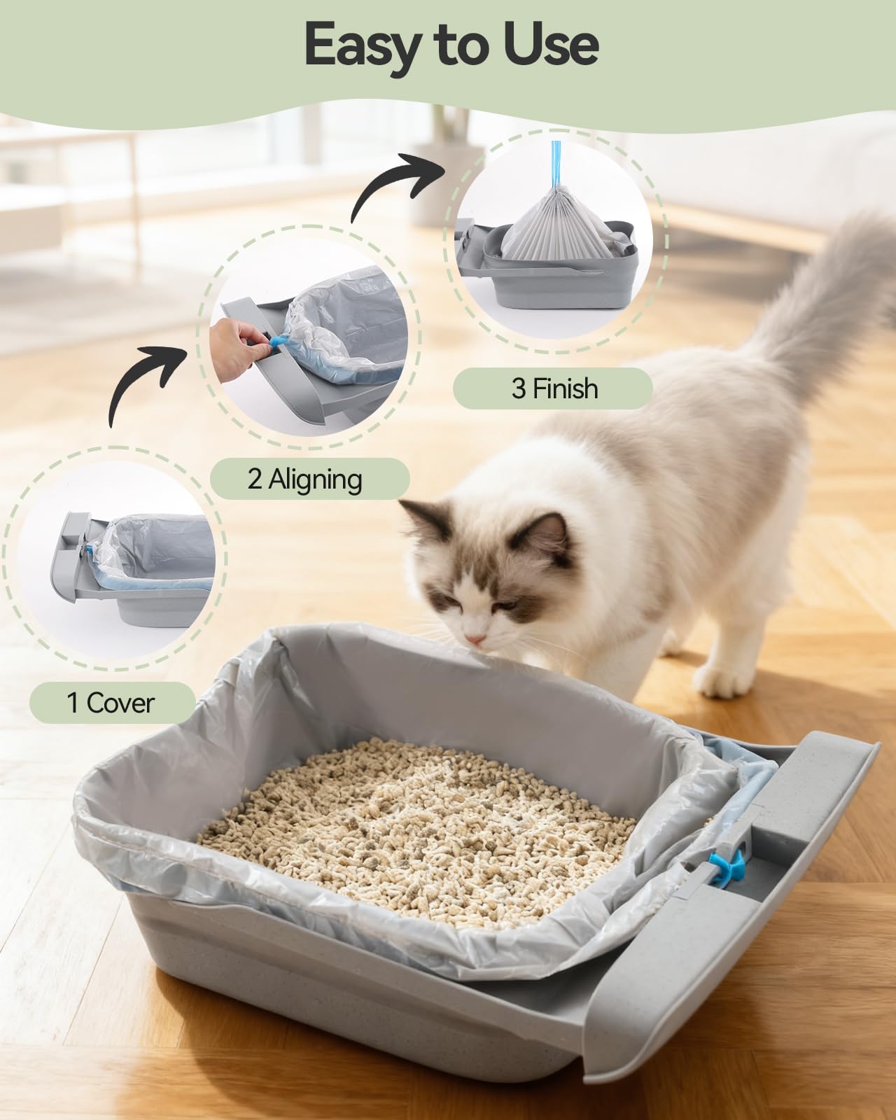AWoHH unscented liners preserve a natural litter area
