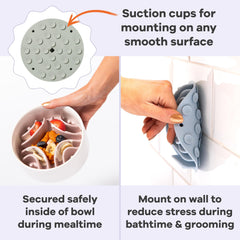 Awoo Great Vibes grooved silicone detail provides an engaging puzzle meal.