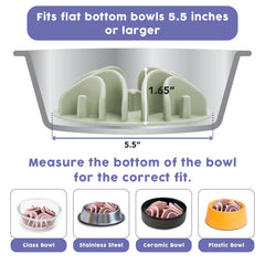 Awoo Great Vibes non-slip base keeps bowls stable during slow feeding.