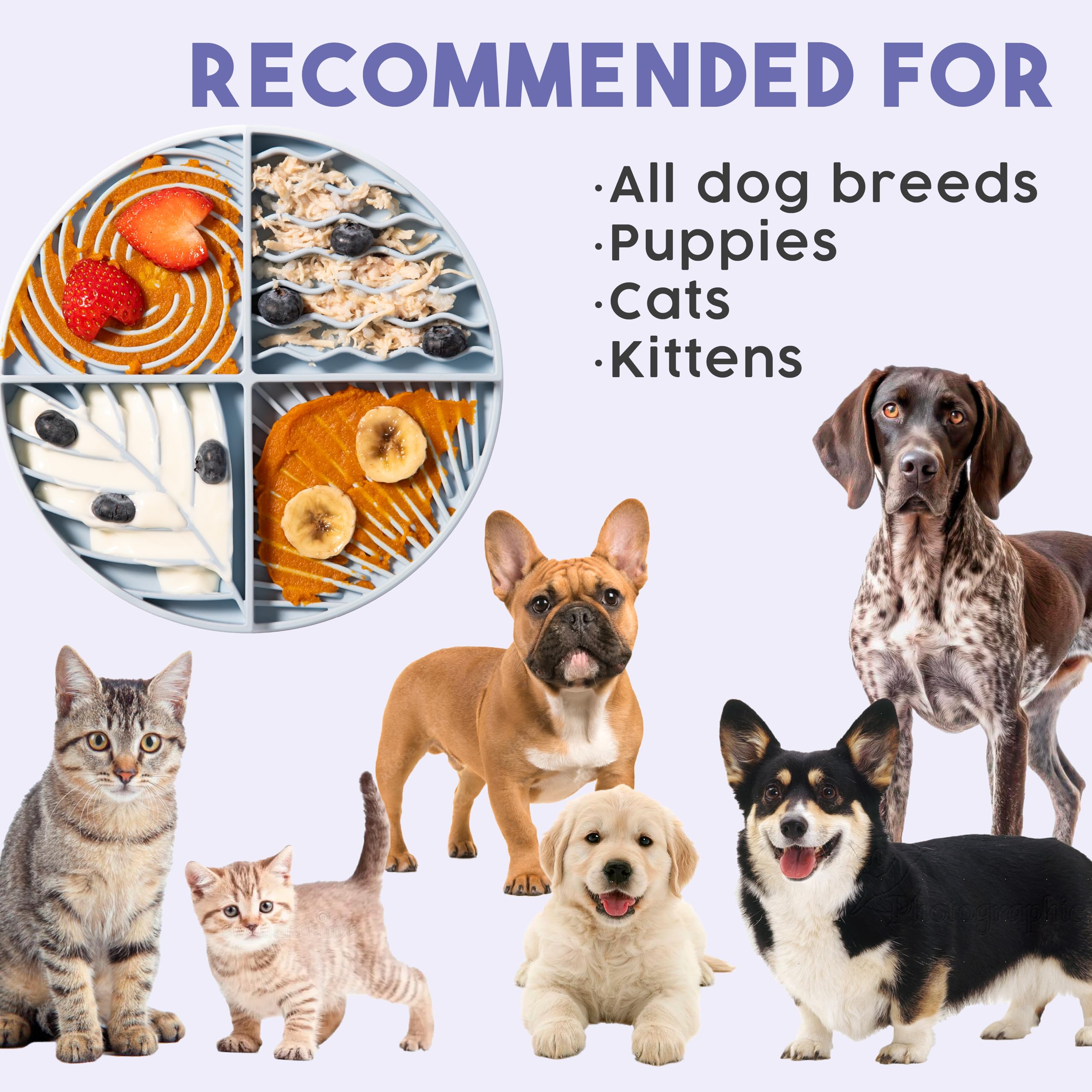 Awoo Paradise lick mat uses safe silicone for durable, non-toxic meals.