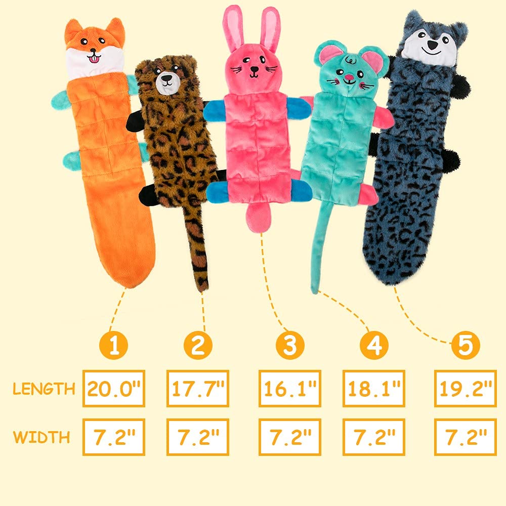 AWOOF plush no stuffing material offers soft texture and mess free chewing