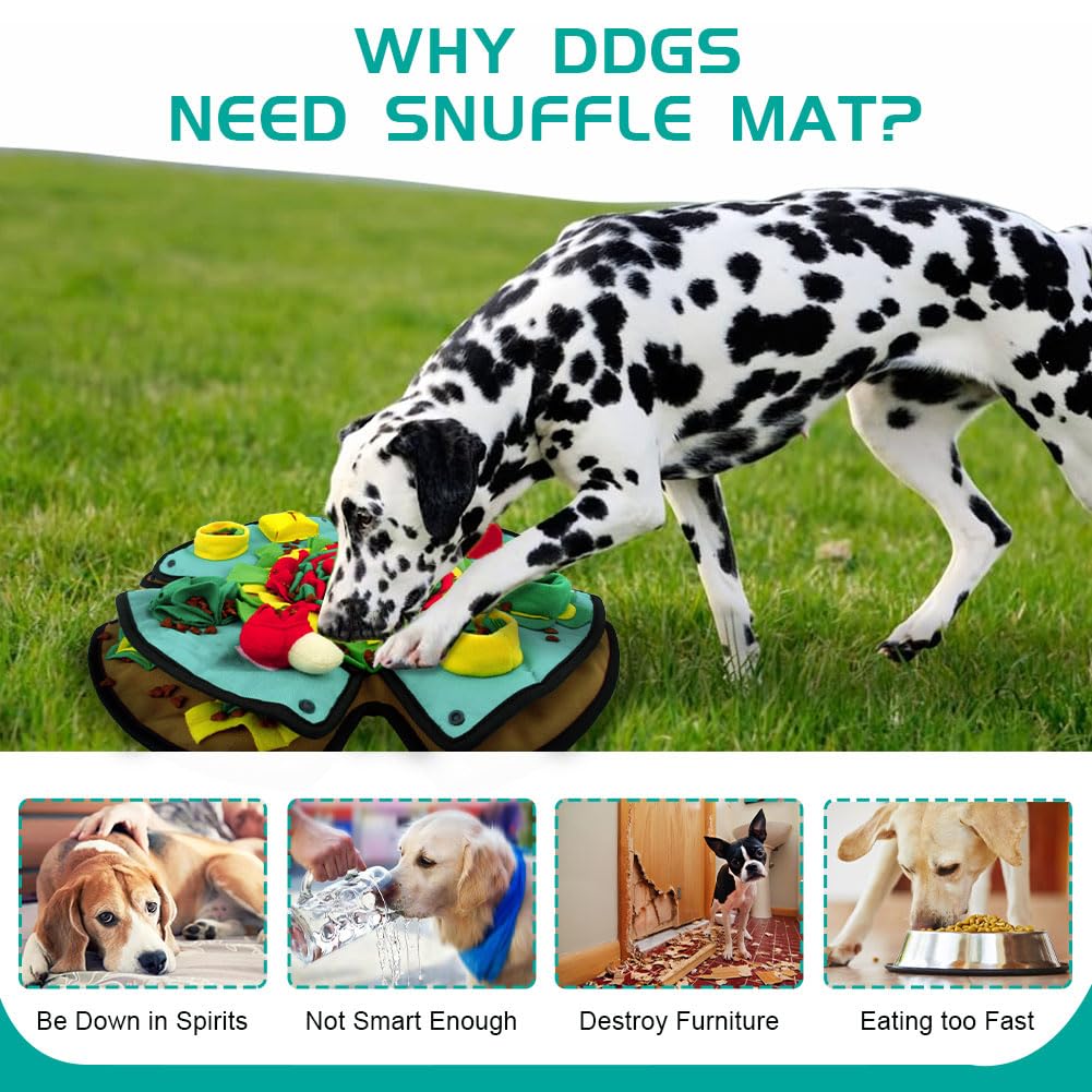AWOOOF Snuffle Mat size coverage suits all dog breeds and sizes.