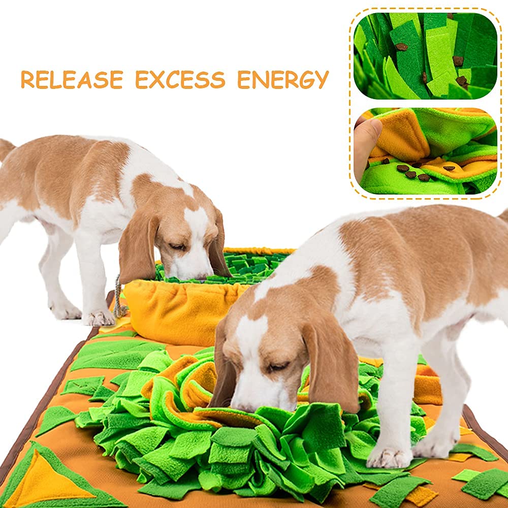 AWOOOF snuffle mat flat lay showing non-slip base for stability during enrichment