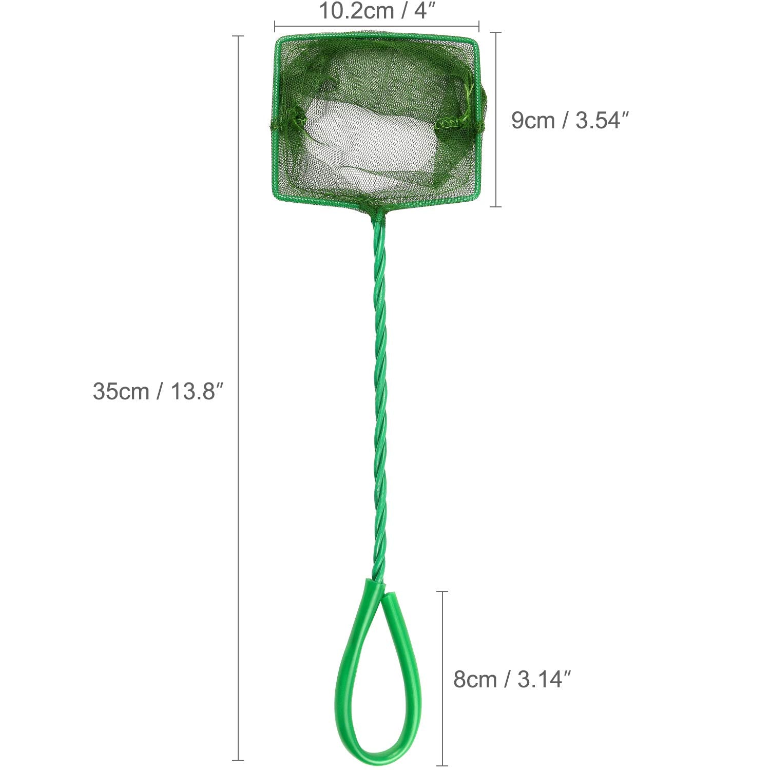 Awpeye plastic-handle net green shot emphasizes durable, anti-slip grip for better control