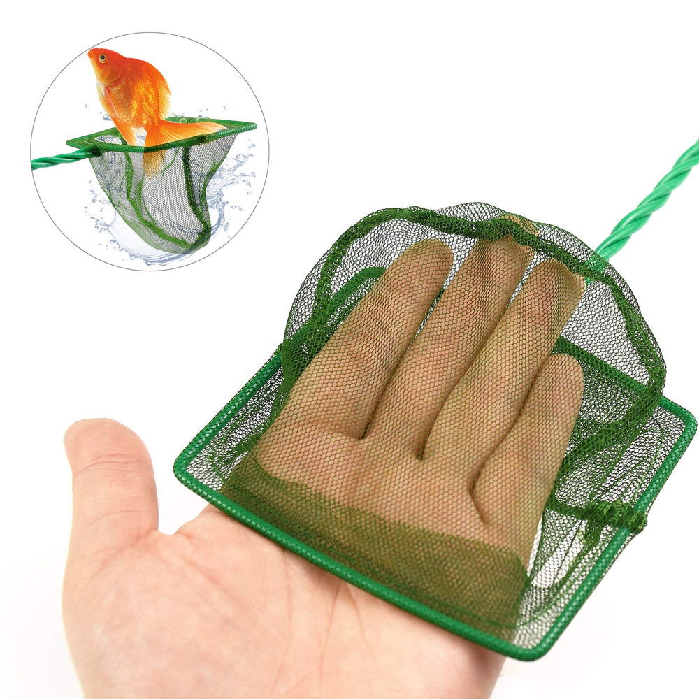 Awpeye green pool-cleanup shot demonstrates multi-use convenience for aquariums and pools
