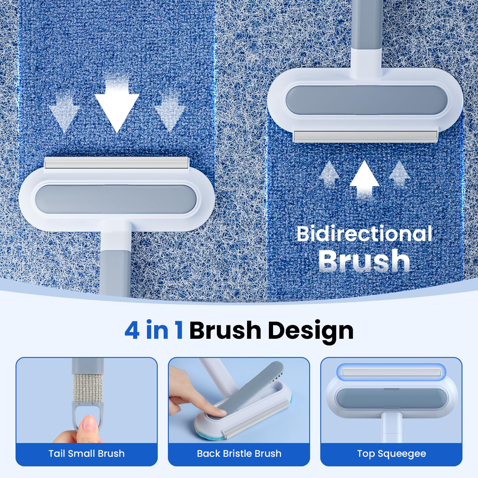 awrose 4in1 pet hair cleaning tool versatile design tackles couches, stairs, and clothes