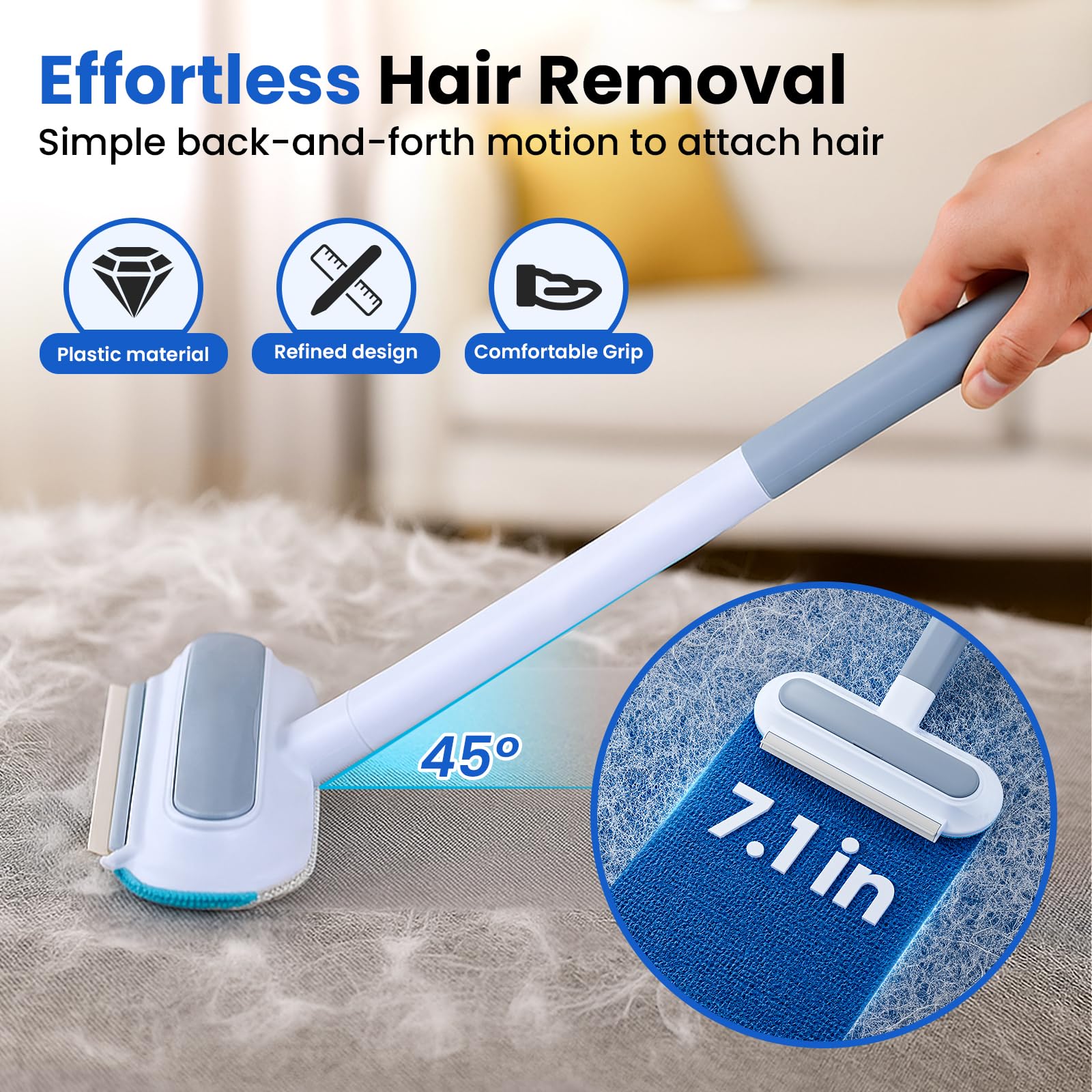 awrose reusable pet hair remover brush washable design saves money on disposable rollers