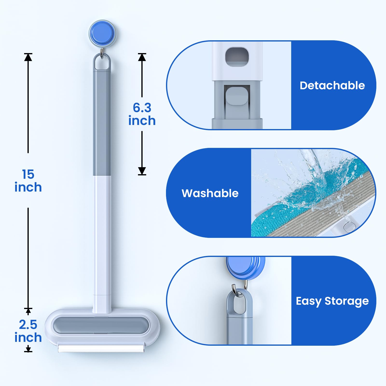 awrose stiff bristles back cleaner sweeps floating fur from large surfaces