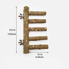 AWXZOM bird ladder perch 4inch twig for flexible cage setup