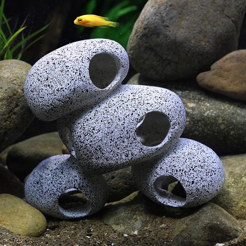 AWXZOM cichlid tank rock cave ornament adds structure and hiding spots