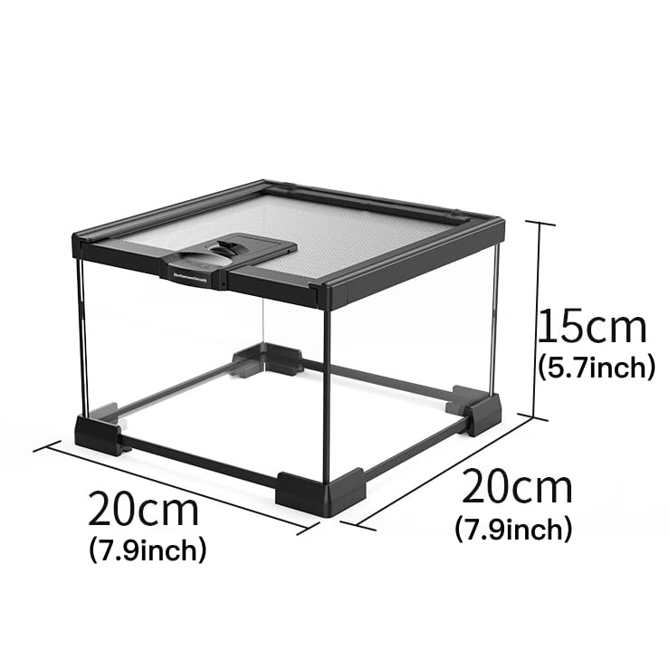AWXZOM mini reptile glass terrarium top opening facilitates feeding and cleaning
