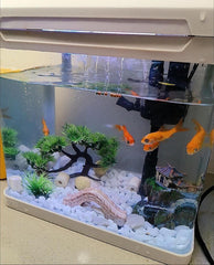 AWXZOM rockery decor creates natural textures and exploration spaces in tight tanks