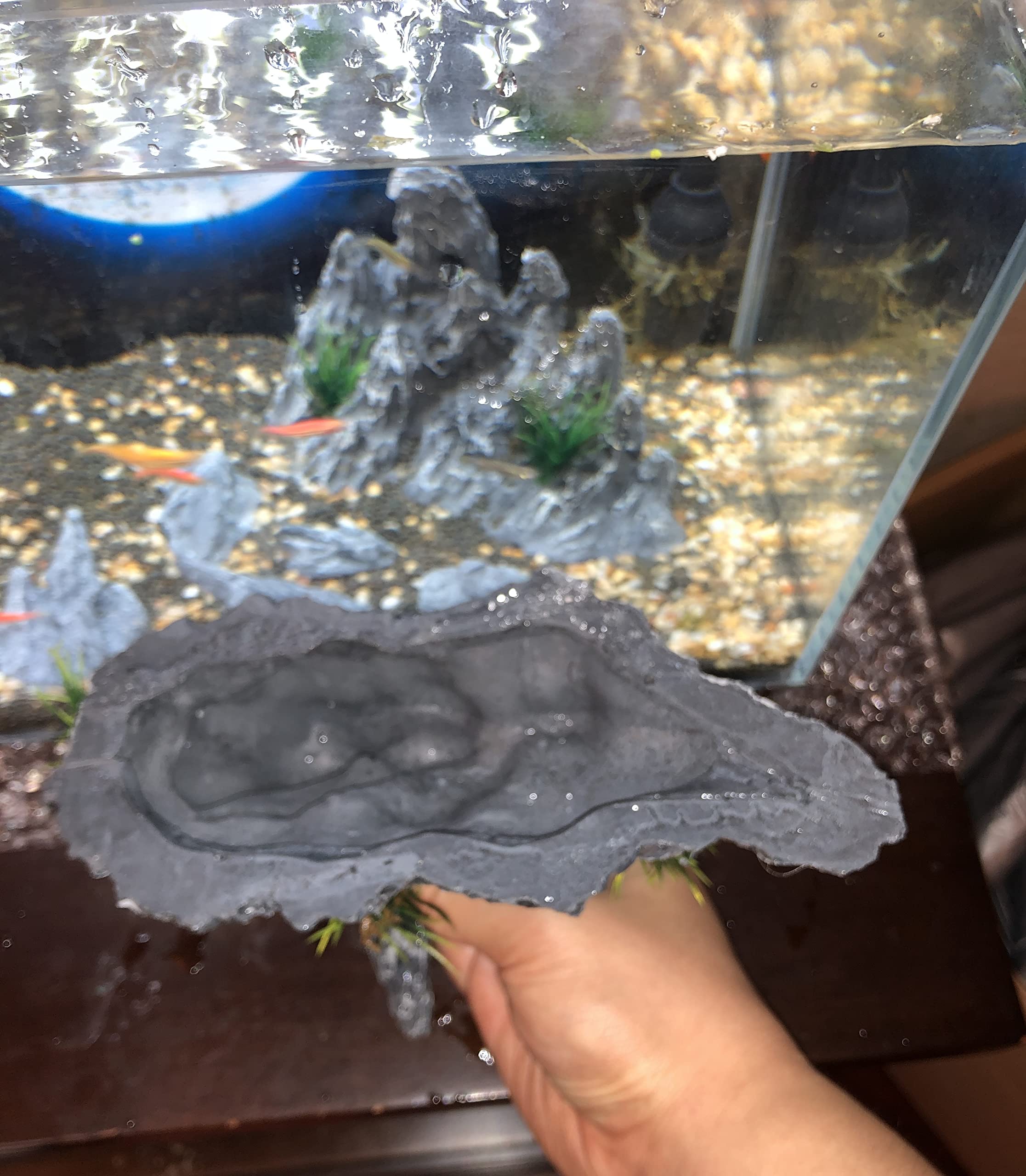 AWXZOM Soul Valley 7-piece resin stone set assembled into a vivid 3D scene