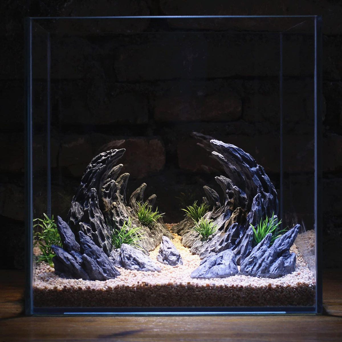 AWXZOM Soul Valley large rock for 3D aquarium landscape in 10-20 gallon tanks