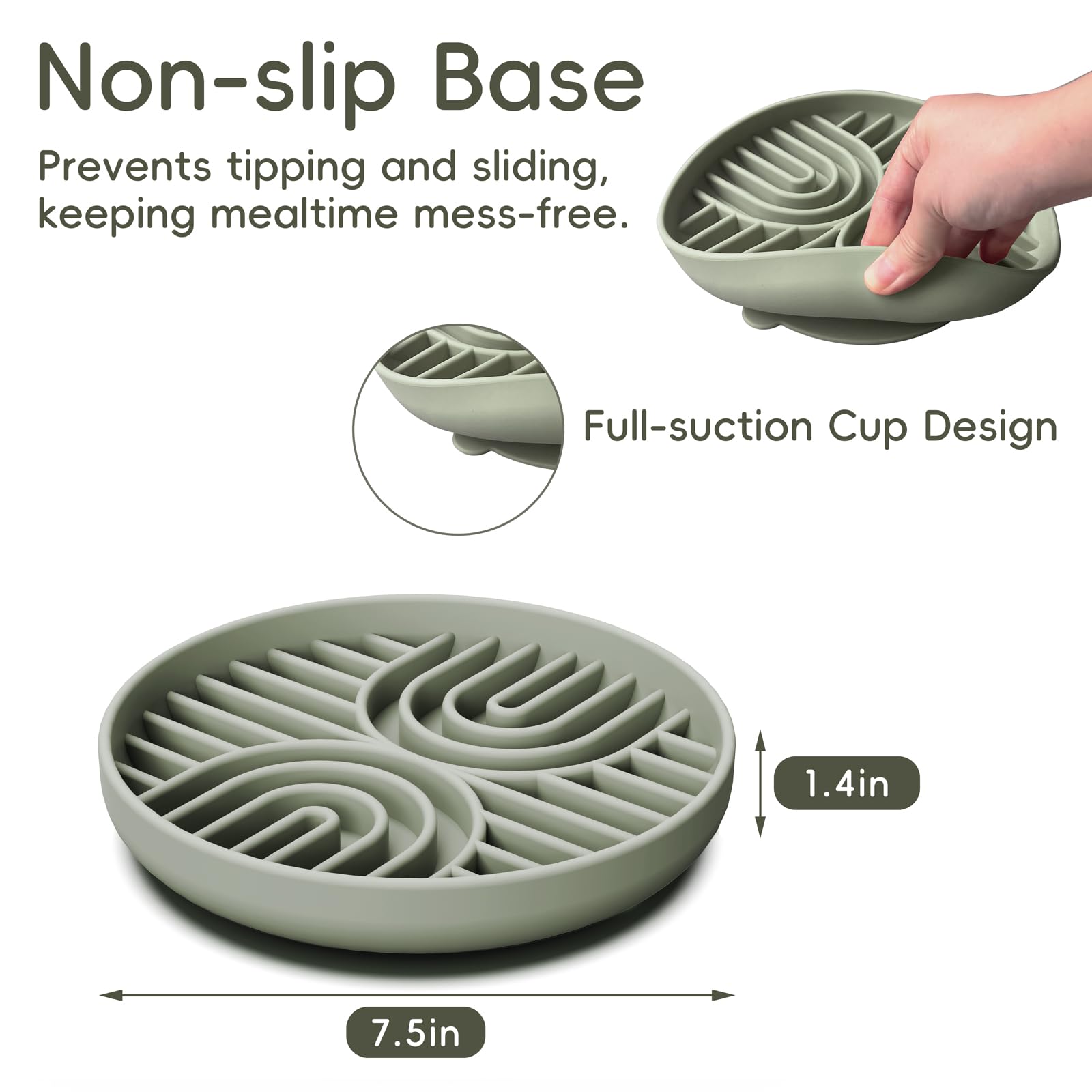 AXEFUN Slow Feeder Bowl made of durable silicone for daily use