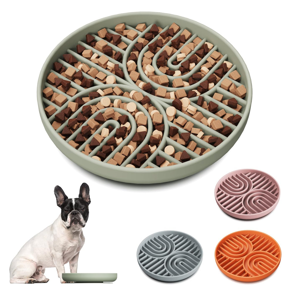 AXEFUN Slow Feeder Bowl maze-pattern design promotes paced eating