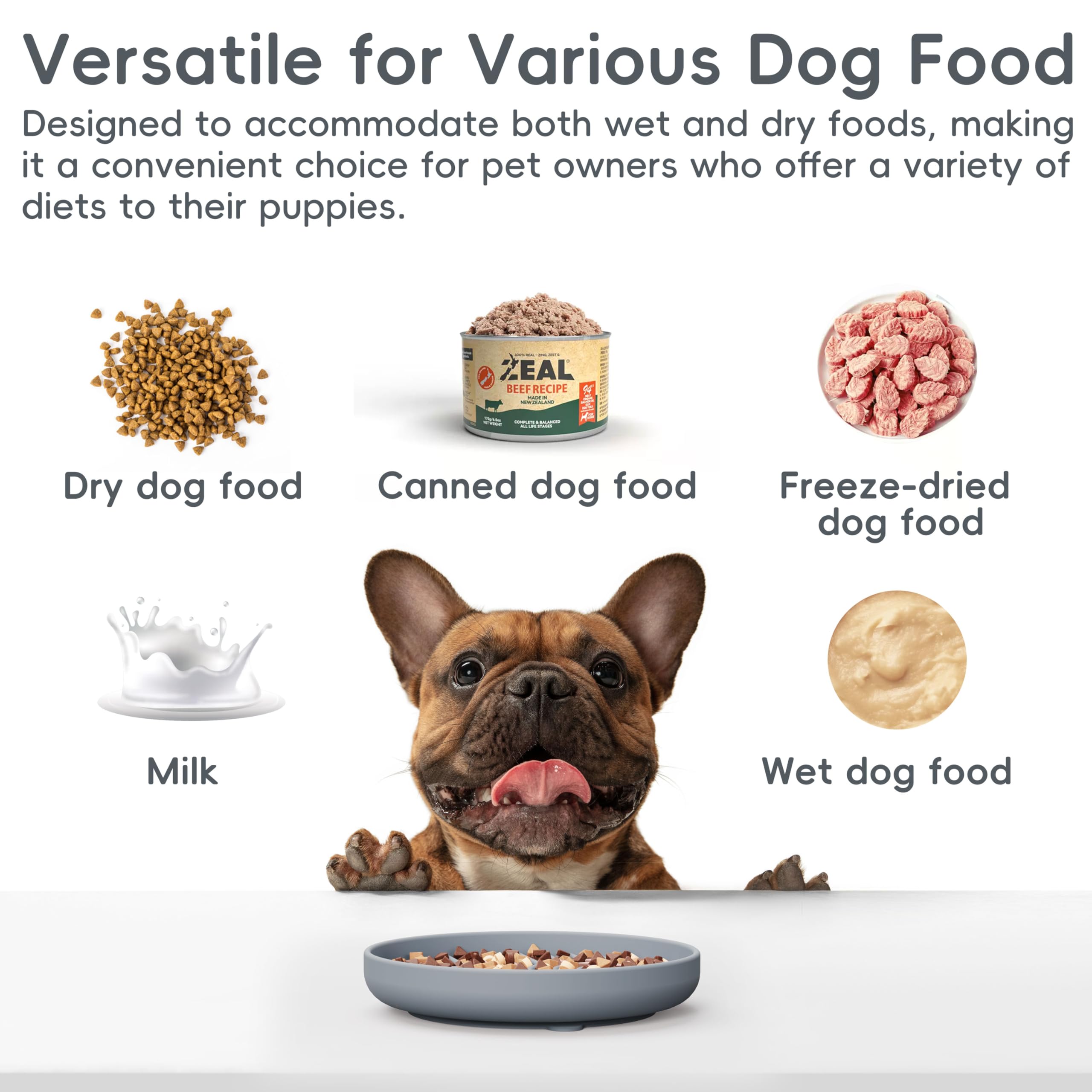 AXEFUN suction cup keeps the bowl steady during feeding.