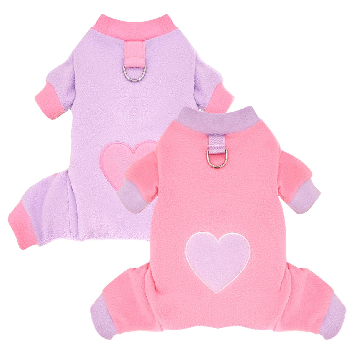 AXIIJGL dog-pajamas-pack-front-view cozy easy-on design for small dogs