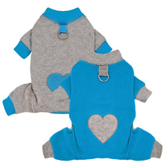 AXIIJGL PJS love pattern puppy showcases cozy, stylish warmth for small dogs