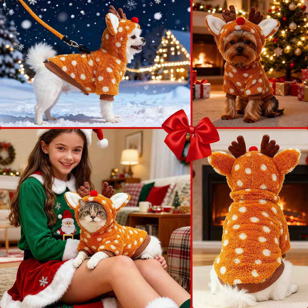 AXIIJGL Christmas elk costume shown for memorable holiday photos.