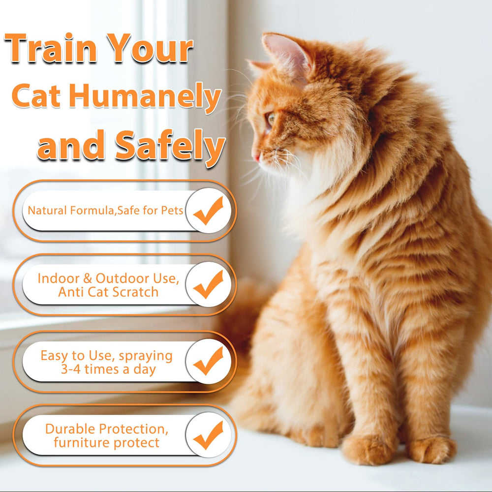 Axofwga Cat Deterrent Spray on furniture helps prevent scratches and surface damage.