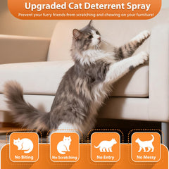 Axofwga Cat Deterrent Spray target areas demonstrates training zones for scratching control.