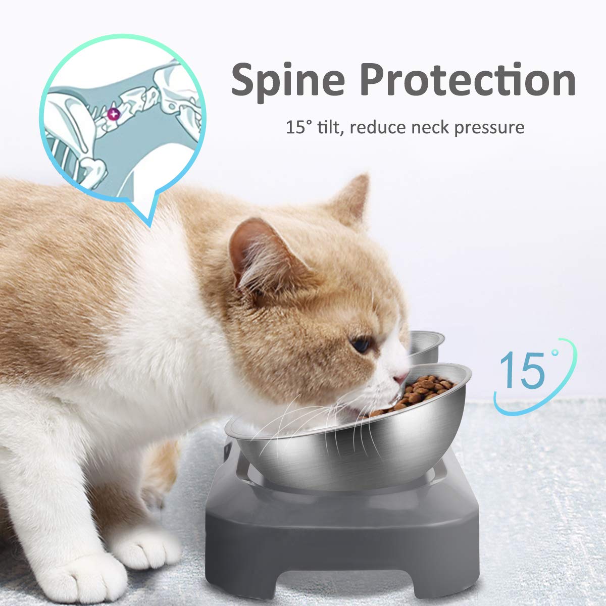 AYADA stainless steel bowl features removable base for quick cleaning
