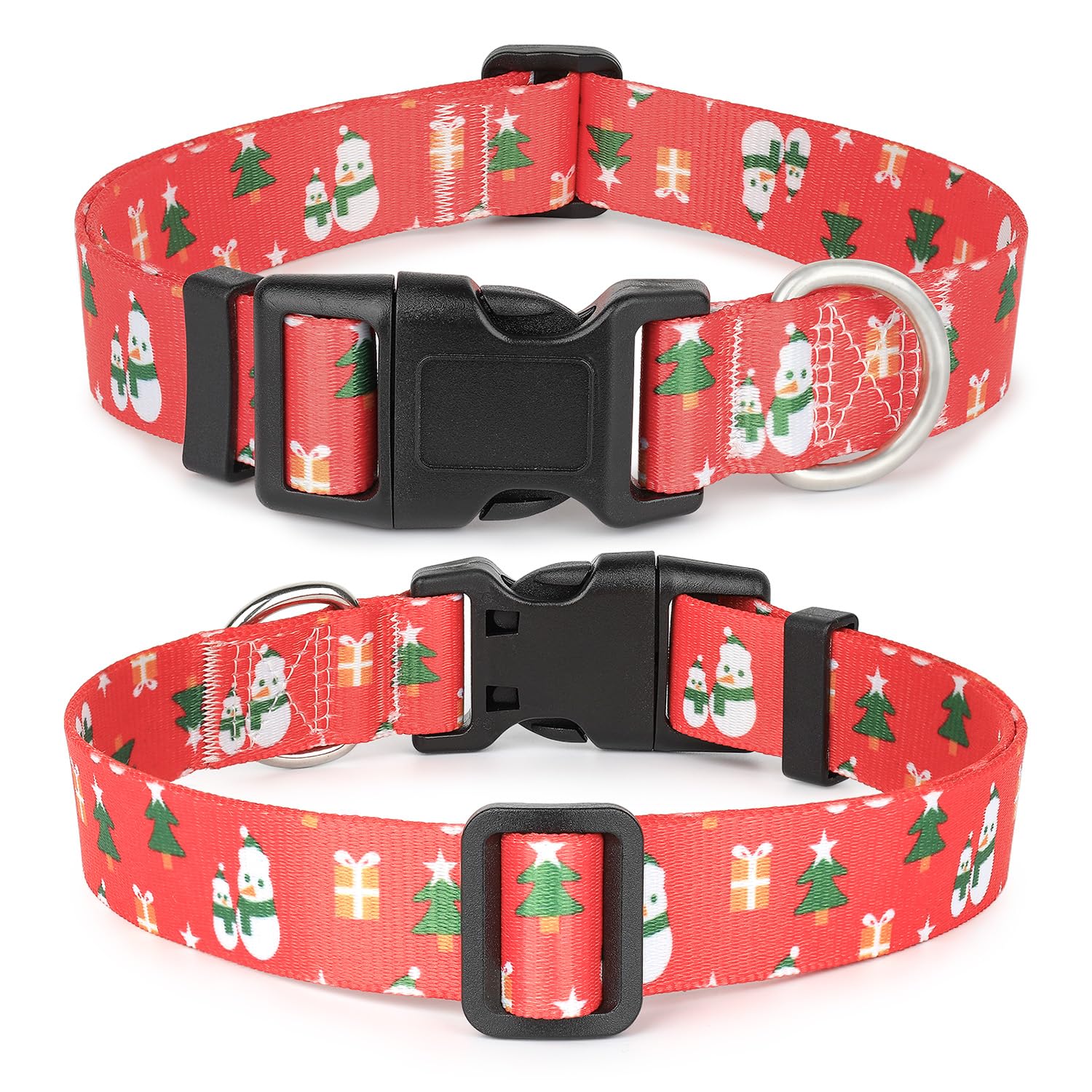 Ayaseen red plaid snowflake pattern collar enhances festive look during holidays