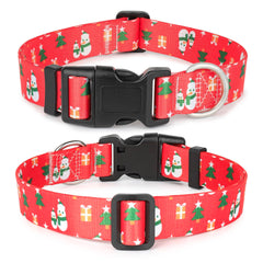 Ayaseen red plaid snowflake pattern collar enhances festive look during holidays
