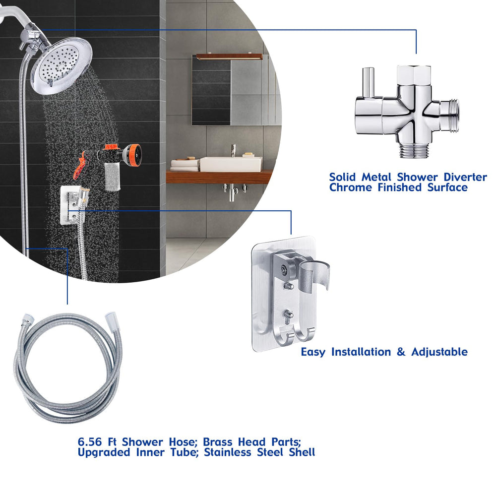 AYBBSHOW 10-pattern sprayer for versatile cleaning and bathing